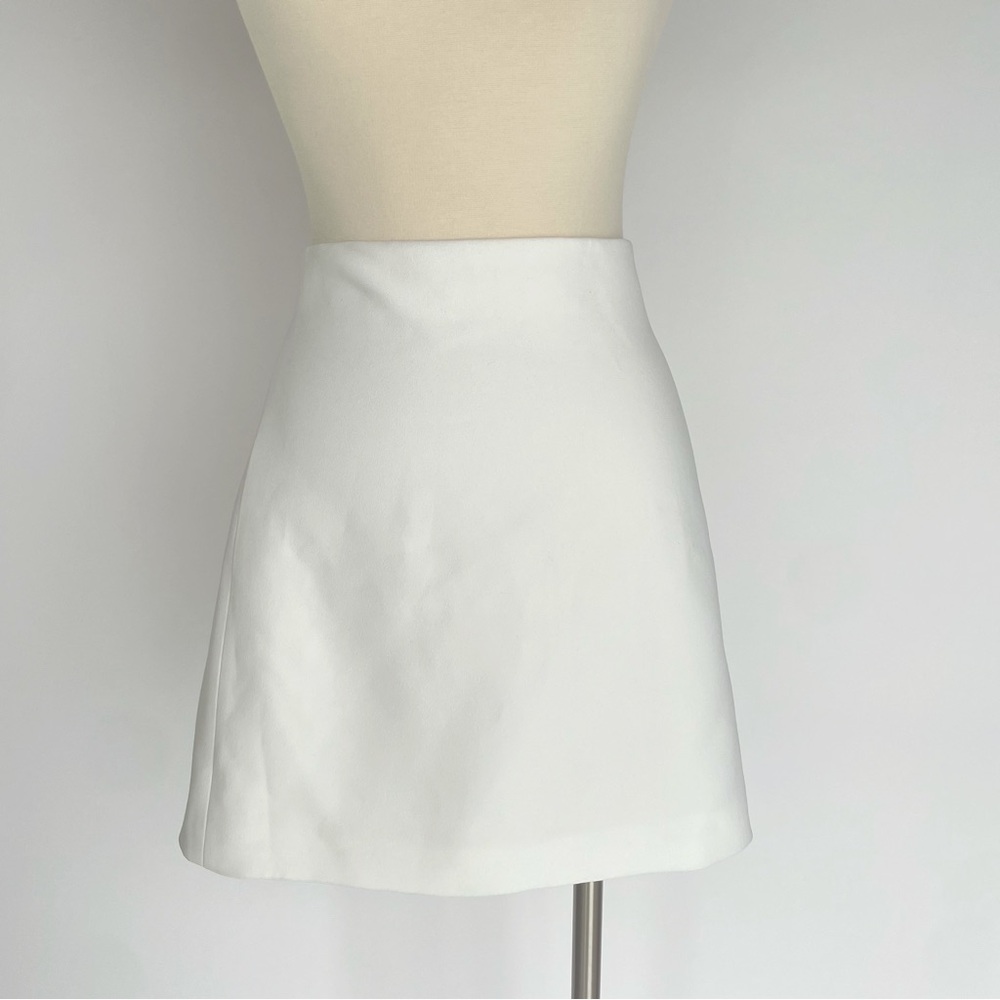 ZARA- White Mini Skirt